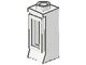 29-1G Raam 1x1x2 hoog- KLASSIEK (zonder glas) wit gebruikt *1L0000