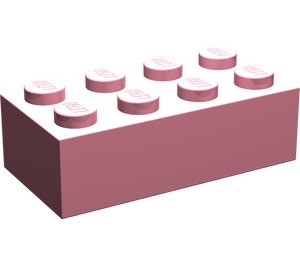 3001-23G Steen 2x4 roze (klassiek) gebruikt *5K0000