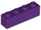 3010-24G Steen 1x4 paars gebruikt *5K0000