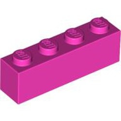 3010-47G Steen 1x4 roze, donker gebruikt *5K0000