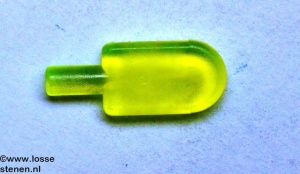 30222-16 IJsje/Popcorn schep transparant, neongroen NIEUW *0W008