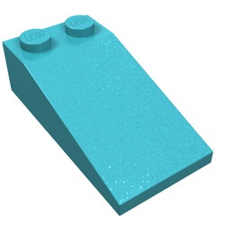 30363-156 Dakpan 18 graden 4x2 blauw, middenazuur gebruikt *1L000