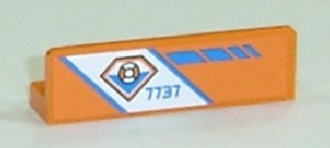 30413pb012L-4G Paneel 1x4 Kustwacht 7737 logo links oranje gebruikt *0D0000