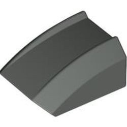 30602-10 Dakpan rond 2x2 ribbeltjes (geen noppen bovenop) donker, grijs (klassiek) NIEUW *1L000