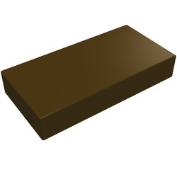 3069b-120 Tegel 1x2 bruin, donker NIEUW *1L108+9+10