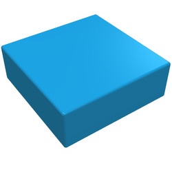 3070b-153 Tegel 1x1 blauw, donkerazuur NIEUW *1L106+7+8