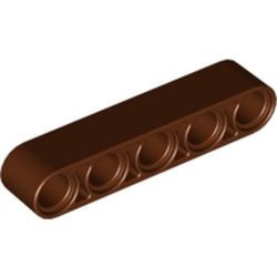 32316-88 Technic, Hefbalk 1x5 dik bruin, roodachtig NIEUW *1DT00