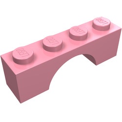 3659-23 Steen, boog 1x4x1 hoog roze (klassiek) NIEUW *