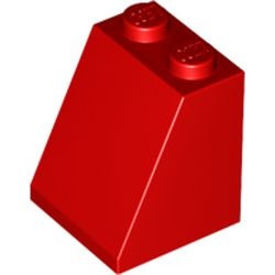 3678a-5G Dakpan 65 graden2 breed glad zonder bodemnop rood gebruikt *1L000