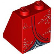 3678bpb025-5 COL04-2 Rok (dakpan 65 graden) met Kimono partroon rood NIEUW *