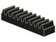 3743-11 Technic, Tandwiel heugel 1x4 zwart NIEUW *0D000