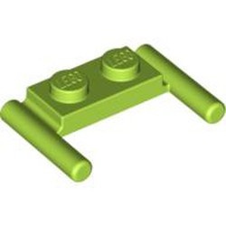 3839b-34 Platte plaat 1x2- 2 hendels lagere setting lime NIEUW *1L319/11