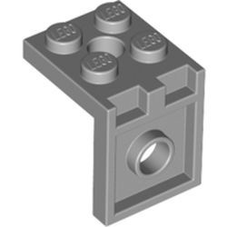 3956-86G Verbindingsstuk 2x2- 2x2 grijs, licht (blauwachtig) gebruikt *1L0000