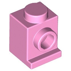 4070-104 Steen 1x1 met koplamp roze, helder NIEUW *1L033