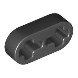 41677-11G Technic, Hefbalk 1x2 dun zwart gebruikt *1D000