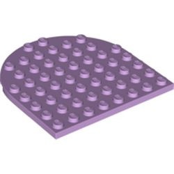 41948-154 Platte plaat 8x8 afgeronde hoek lavender, licht NIEUW *3D0000