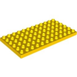 4196-3 DUPLO plaat 6x12 geel NIEUW *