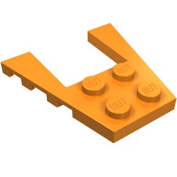 43719-4 Wigplaat 4x4 (L+R toelopend) oranje NIEUW *