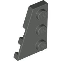 43723-10 Wig plaat 2x3 links donker, grijs (klassiek) NIEUW *1L000