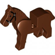 4493c01pb05-88G Paard met zwarte teugels bruin, roodachtig gebruikt *5K000