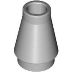 4589-86G Kegel 1x1x1 grijs, licht (blauwachtig) gebruikt *1L085