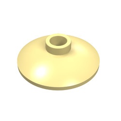 4740-33G Schotel 2x2 geel, licht gebruikt *1R024