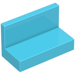 4865-72 Paneel 1x2x1 (bankje) rechte hoeken blauw, Maersk NIEUW *1L017