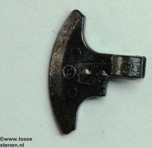 53705-111 Bijlhoofd zwart-zilver gespikkeld NIEUW *0L0000