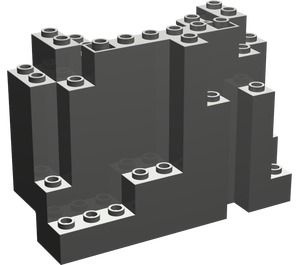 6082-10G Rechthoekig rotsstuk (BURP) LET OP: Kan niet door brievenbus, pakketzending donker, grijs (klassiek) gebruikt *5D0000