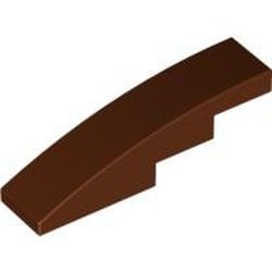 61678-88G Dakpan gebogen 1x4 bruin, roodachtig gebruikt *1L274