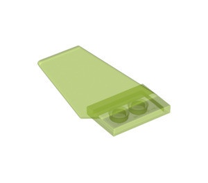 6239-108 Staart op plaat 2x3 transparant heldergroen NIEUW *0D0000