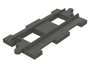 6377-85 DUPLO Treinrail recht (standaard) grijs, donker (blauwachtig) NIEUW *