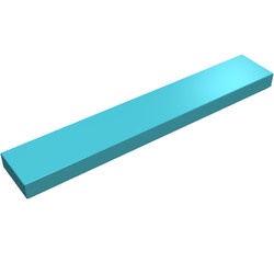 6636-156 Tegel 1x6 blauw, middenazuur NIEUW *1L114+15