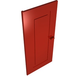 671-5G Deur 1x6x10 rood gebruikt *1L0000
