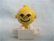 685px2c01-1G Geel hoofd met smile BRILLETJE, wittee schouder (Voor Homemaker grote poppen) Wit (gebruikt)
