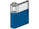 801-7G Deur 1x3x3 links met ruit boven verticale hendel blauw gebruikt *1L0000