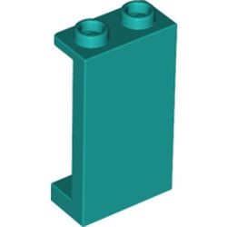 87544-39 Paneel 1x2x3 met kleine zijschotjes turquoise, donker NIEUW *1L024