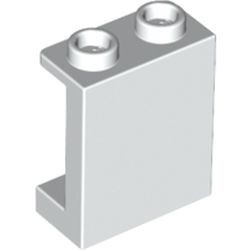 87552-1G Paneel 1x2x2 met kleine zijschotjes wit gebruikt *1L441