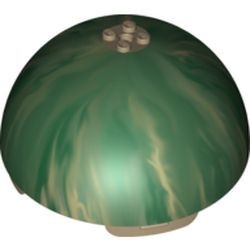 98107pb10-48G Cylinder 11x11 Marbled en noppen bovenkant (SW Yavin 4) PAKKETPOST groen, zandkleurig gebruikt *5D0000