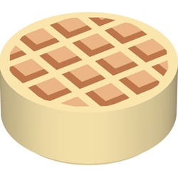 98138pb118-2 Tegel 1x1 ROND wafel crème NIEUW *