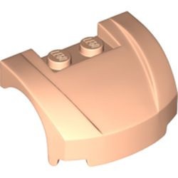 98835-90 Motorkap 3x4x1 2/3 gebogen voorkant vleeskleurig, licht NIEUW *0B003