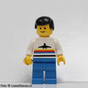 air006G Airport - Man, Classic met blauwe benen, zwart haar gebruikt *0M0000