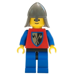 cas108G Crusader Axe - Neck-Protector, blauw benen gebruikt *0M0000