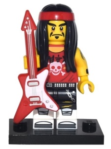 coltlnm-17 The Ninjago Movie- Gomg&Guitar Rocker met gitaar en voetstuk NIEUW *0M0000