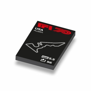 CUS1034 Formule 1 circuit U.S.A. wit NIEUW *0A000
