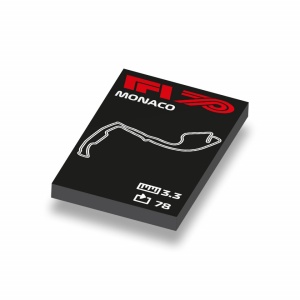 CUS1053 Formule 1 circuit Monaco wit NIEUW *0A000