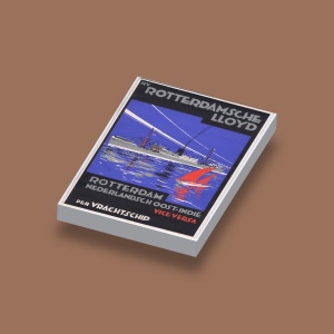 CUS3065 Rotterdamsche Lloyd Schip met zeilschip wit NIEUW *0A000