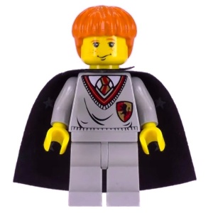 hp007G Ron Weasley, Gryffindor Torso, Light Gray benen gebruikt *0M0000