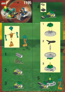 INS1195-G 1195 BOUWBESCHRIJVING Alien Encounter gebruikt *LOC RB