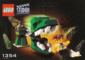 INS1354-G 1354 BOUWBESCHRIJVING- Dino Head Attack gebruikt *